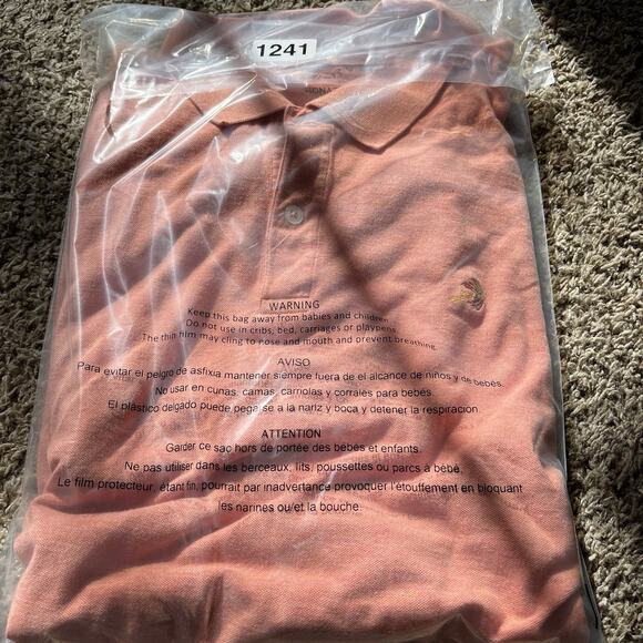 ORVIS Short Sleeve Golf Polo Orange Shirt Mens Size XL Vintage Y2K Casual - Picture 11 of 11